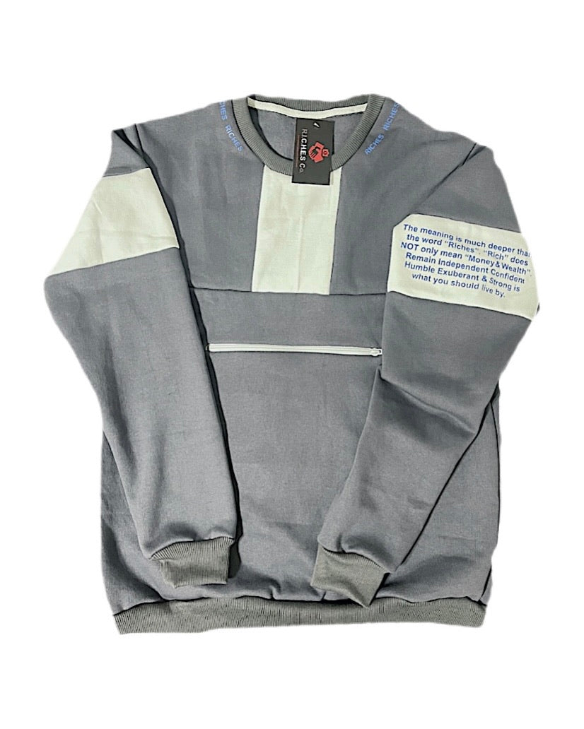 RC Zip Fleece - Grey/White