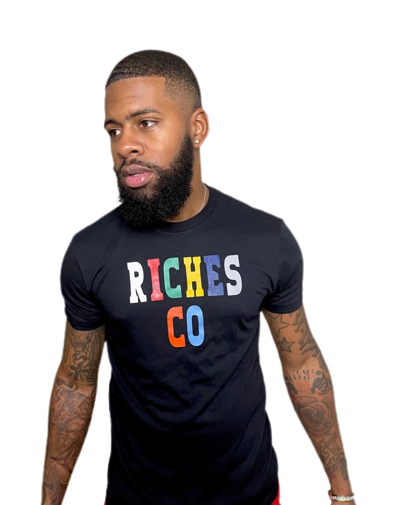 Premium ColorBlock Shirt - Black